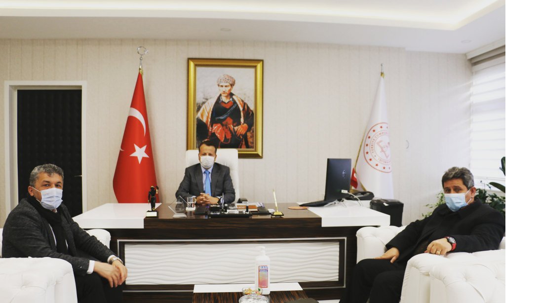 Ak Parti İl Başkanı Sn. Turhan KALAYCI ve İl Başkan Yardımcısı Sn. Ayhan TEPE'den İl Milli Eğitim Müdürümüz Sayın Oğuzhan ACAR'a Ziyaret