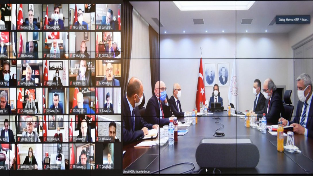 Bakan Yardımcımız Sayın Mahmut ÖZER Başkanlığında LGS Hazırlıkları ile İlgili VKS Üzerinden Değerlendirme Toplantısı Gerçekleştirildi.