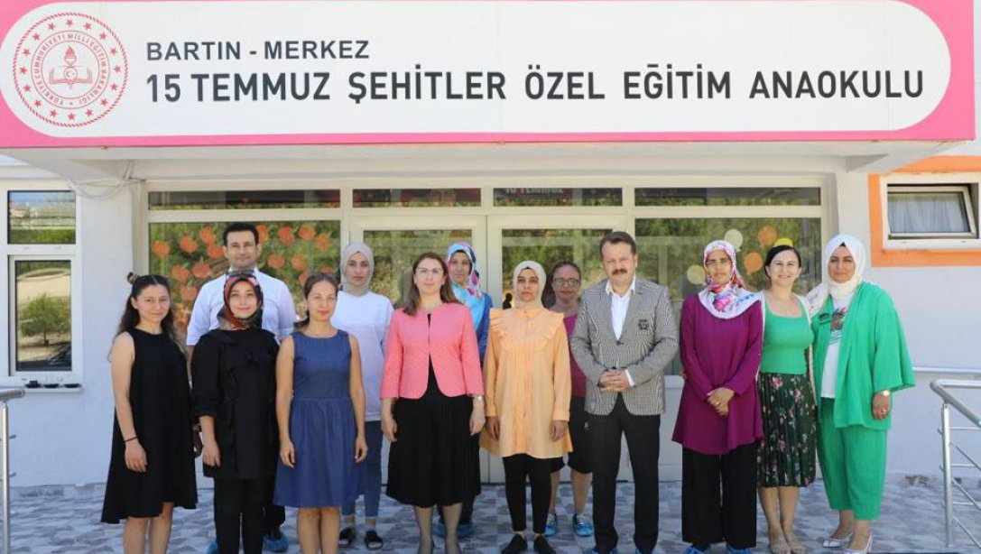 Sayın Valimiz Nurtaç Arslan Bartın 15 Temmuz Şehitler Özel Eğitim Anaokulumuzu Ziyaret Etti.